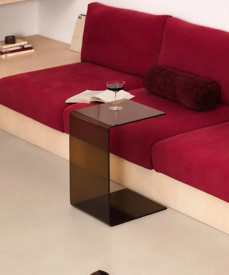 Mesa Auxiliar de Cristal Templado Tossa