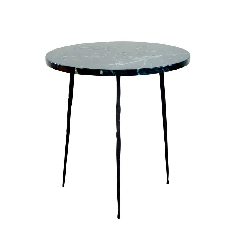 Mesa auxiliar Florence - Mármol verde - 40×40×40cm