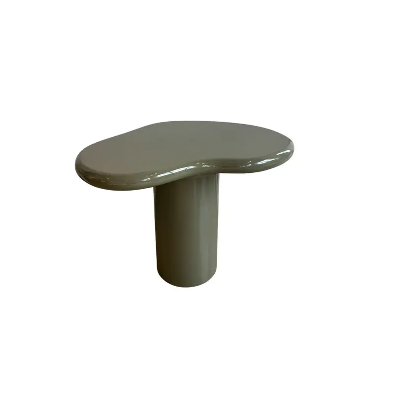 Mesa auxiliar orgánica - Jonah - Mediana - Verde oliva - StoneSkin brillante