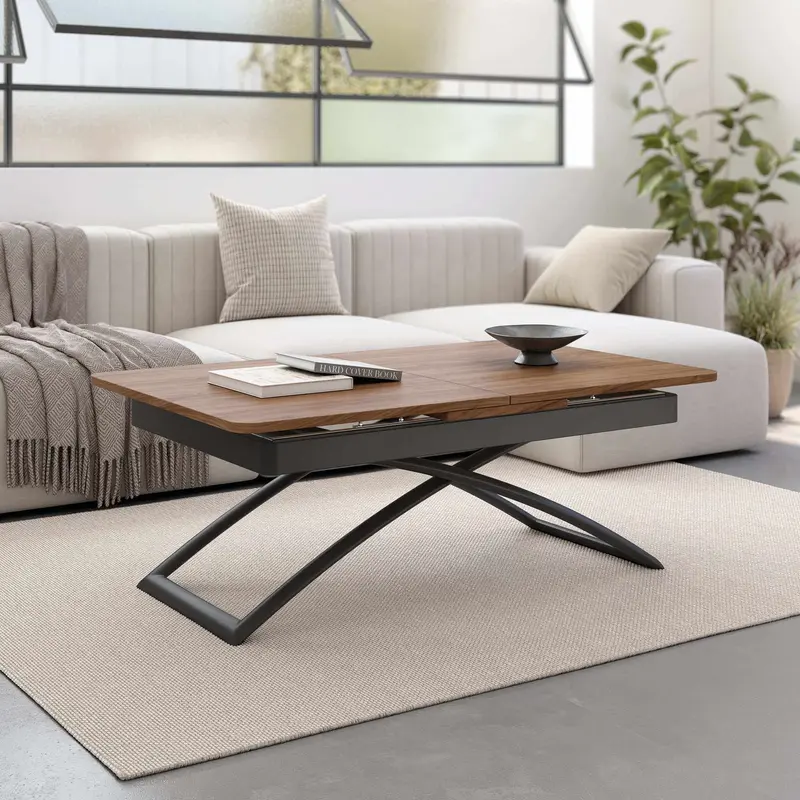 Mesa centro elevable extensible mod. CINZIA