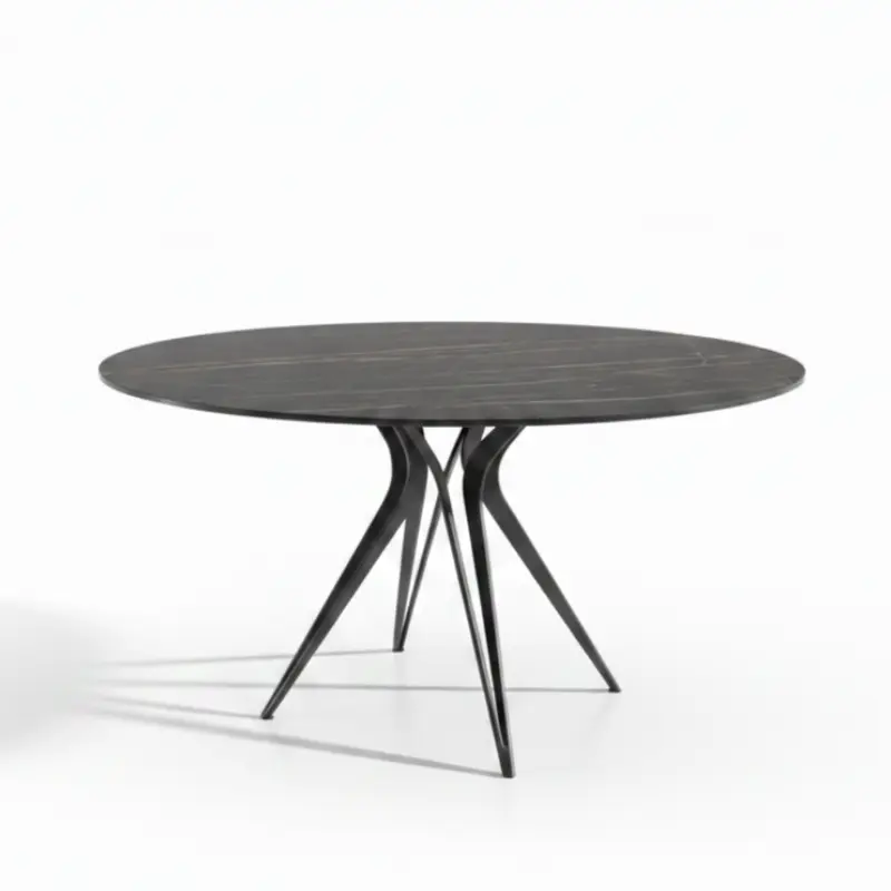 Mesa comedor de diseño circular modelo RTJZZ