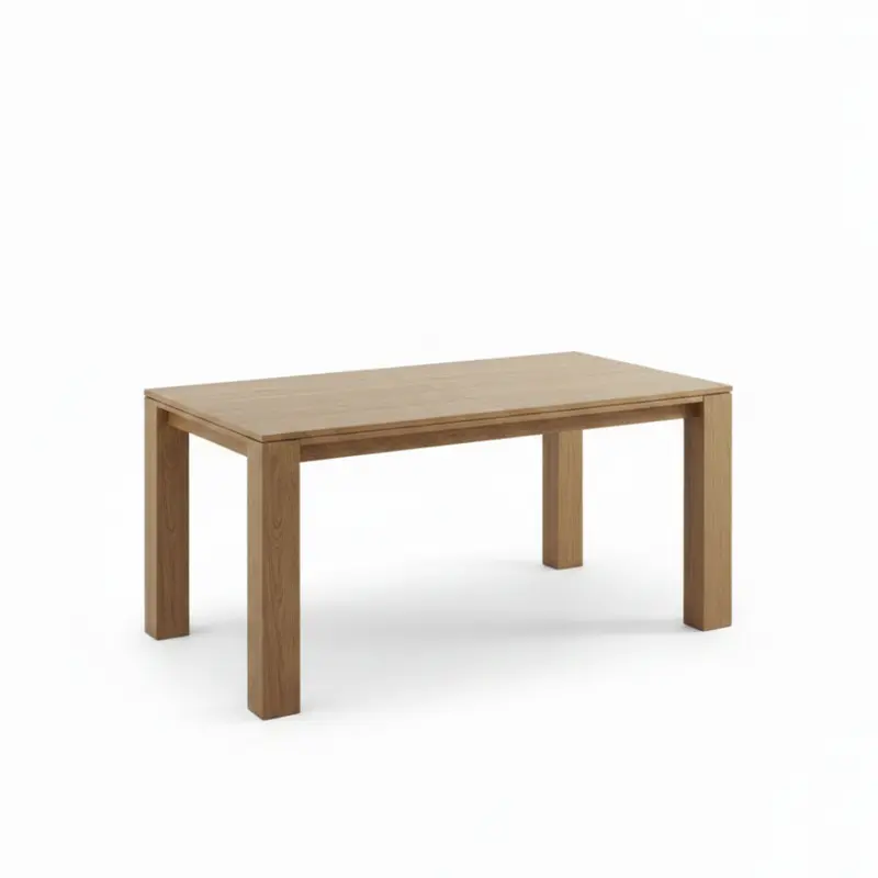 Mesa comedor de diseño extensible modelo IN-C tapa madera