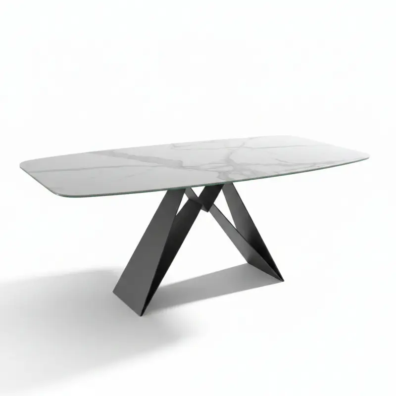 Mesa comedor de diseño modelo IN-NFNTY tapa porcelánico