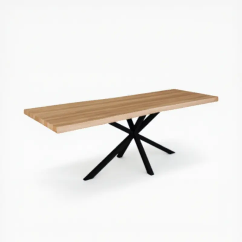 Mesa comedor de diseño modelo July X tapa cantos con forma
