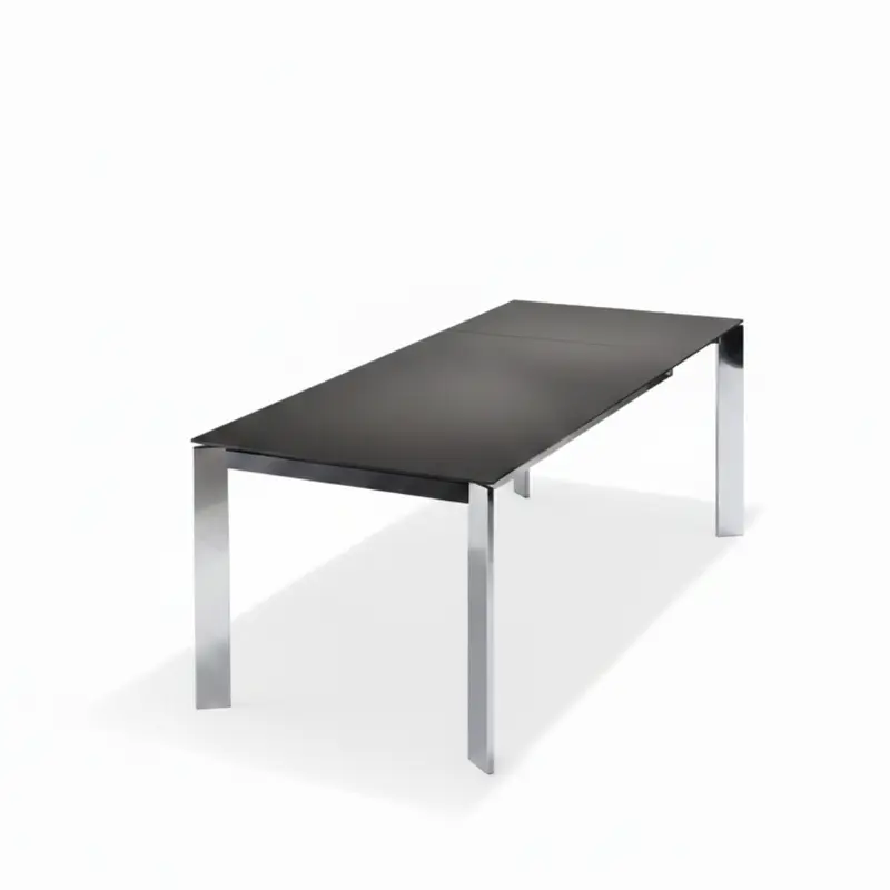 Mesa Comedor Fija o Extensible con Pata Cromada