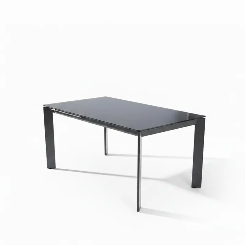 Mesa Comedor Fija o Extensible Vidrio Color Piedra