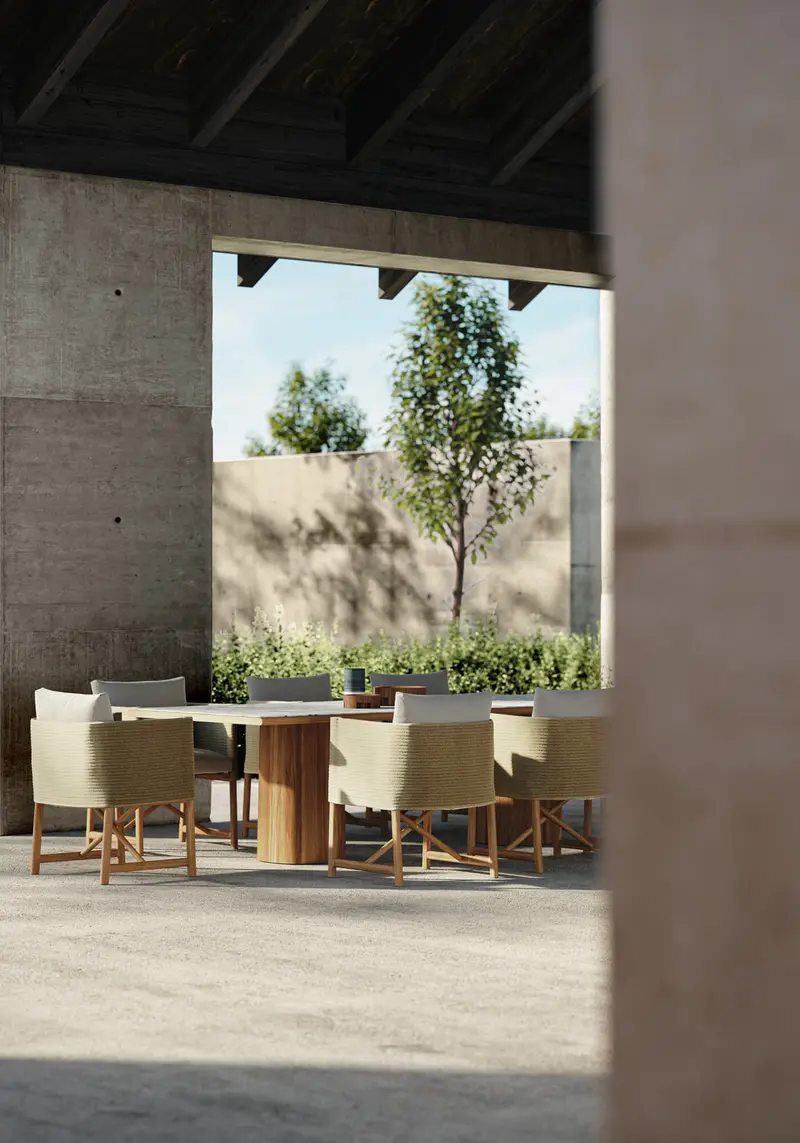Mesa comedor Giro 220x108 | Mármol Travertino
