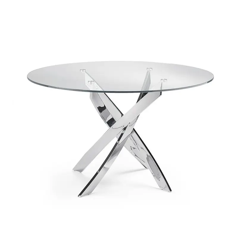 Mesa comedor Tapa Cristal Templado Colección Elegance