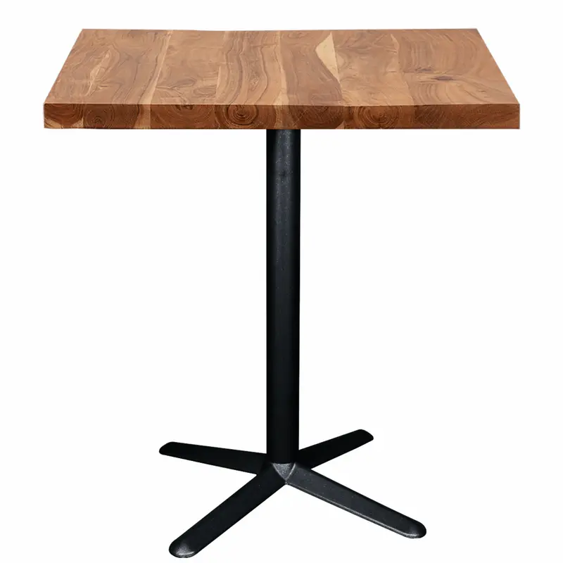 Mesa de bar industrial madera de acacia 70-80 cms Mito