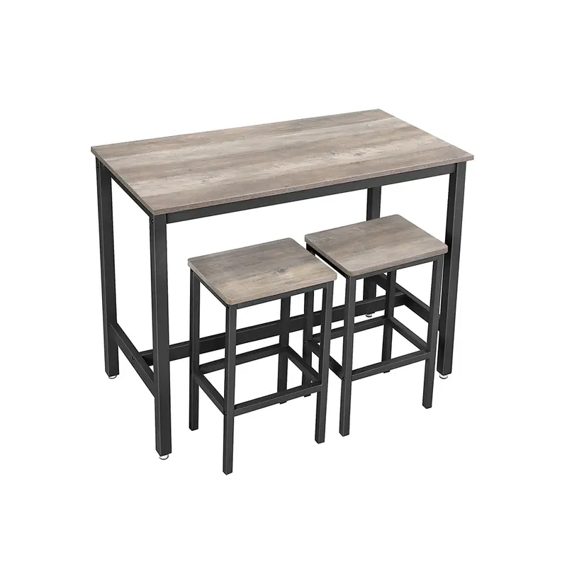 Mesa de Barra con 2 Taburetes de Barra