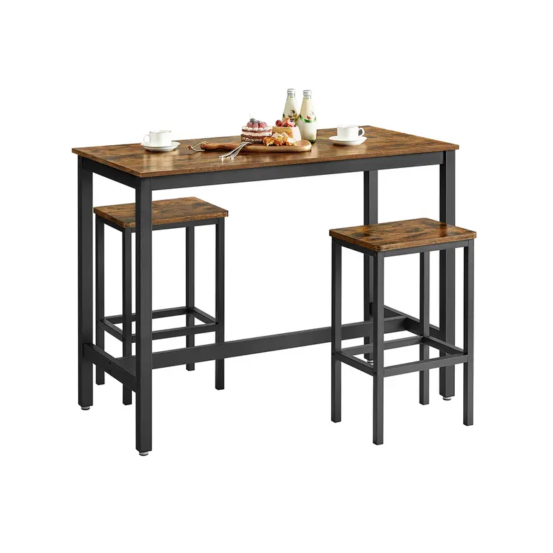 Mesa de Barra con 2 Taburetes
