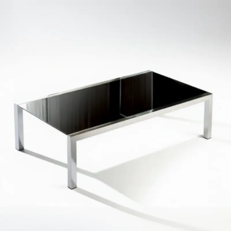 Mesa de centro Acero y Tapa Lacada Modelo 4300