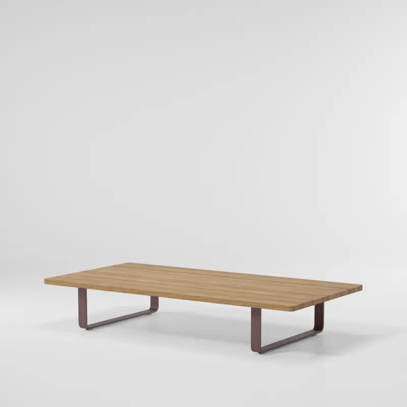 Mesa de centro Bitta Lounge | Patas 19C | Superficie teca N00