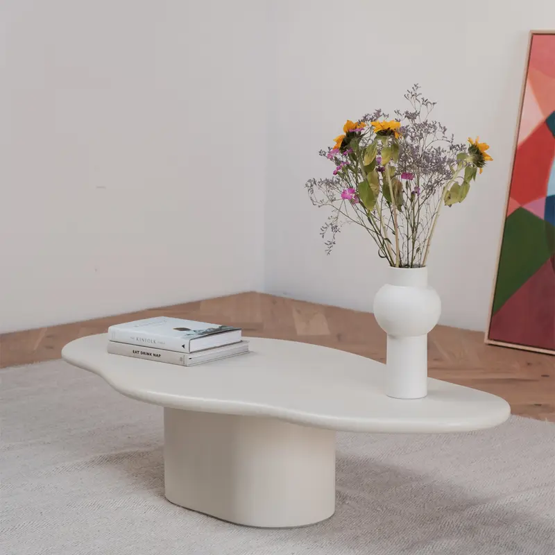 Mesa de centro con aspecto de hormigón orgánico - Cian - StoneSkin