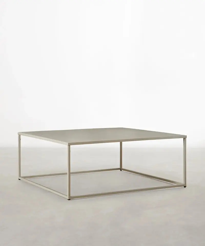 Mesa de Centro Cuadrada en Acero Eiron (90x90cm)