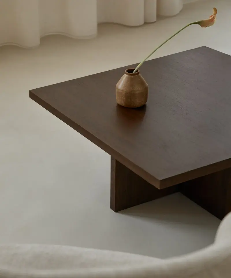 Mesa de Centro Cuadrada en Madera Nara (80x80 cm)