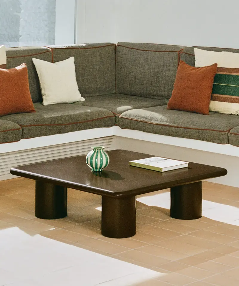 Mesa de Centro de Madera Lacada Dive (100x100 cm)