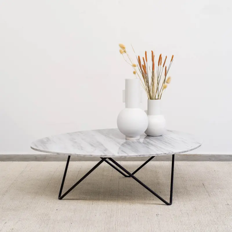 Mesa de centro de mármol blanco - Richard