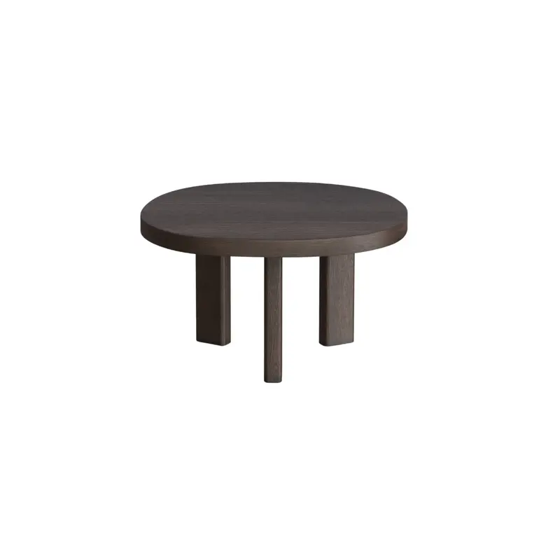 Mesa de centro Eden - Madera ahumada - Ovalada - 60 cm - Mediana