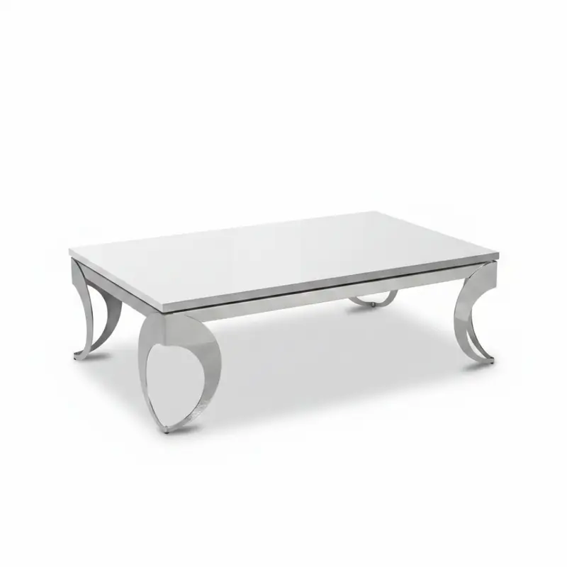 Mesa de centro Lacada y Acero modelo Olimpo