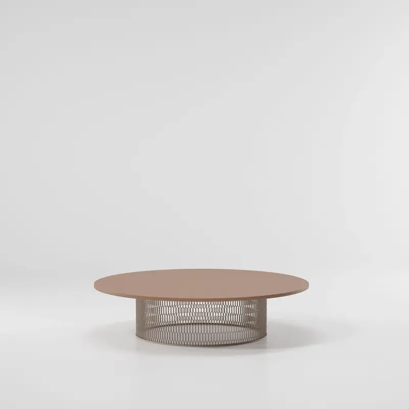 Mesa de centro Mesh D135 | Superficie aluminio 07C | Base 06C