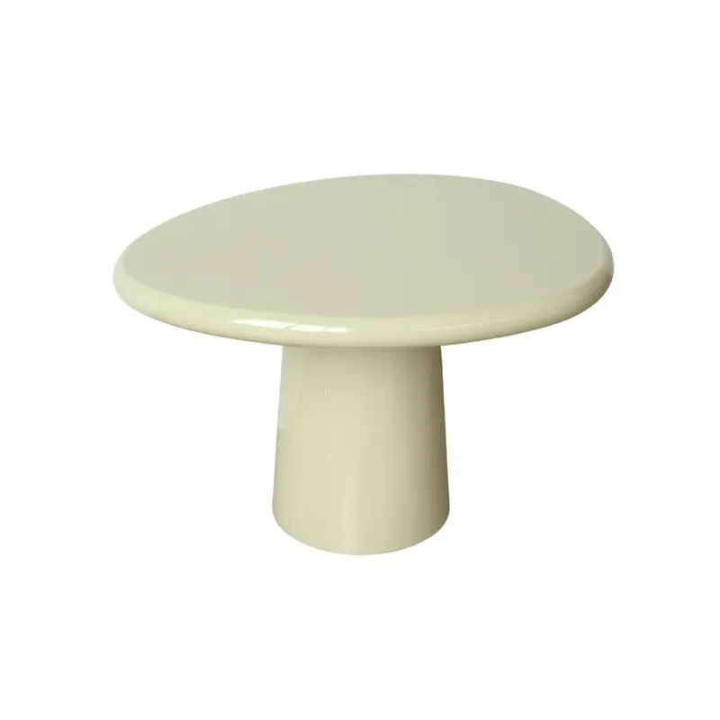 Mesa de centro Microcemento Juno - Glossy StoneSkin - Caqui claro - 64 cm