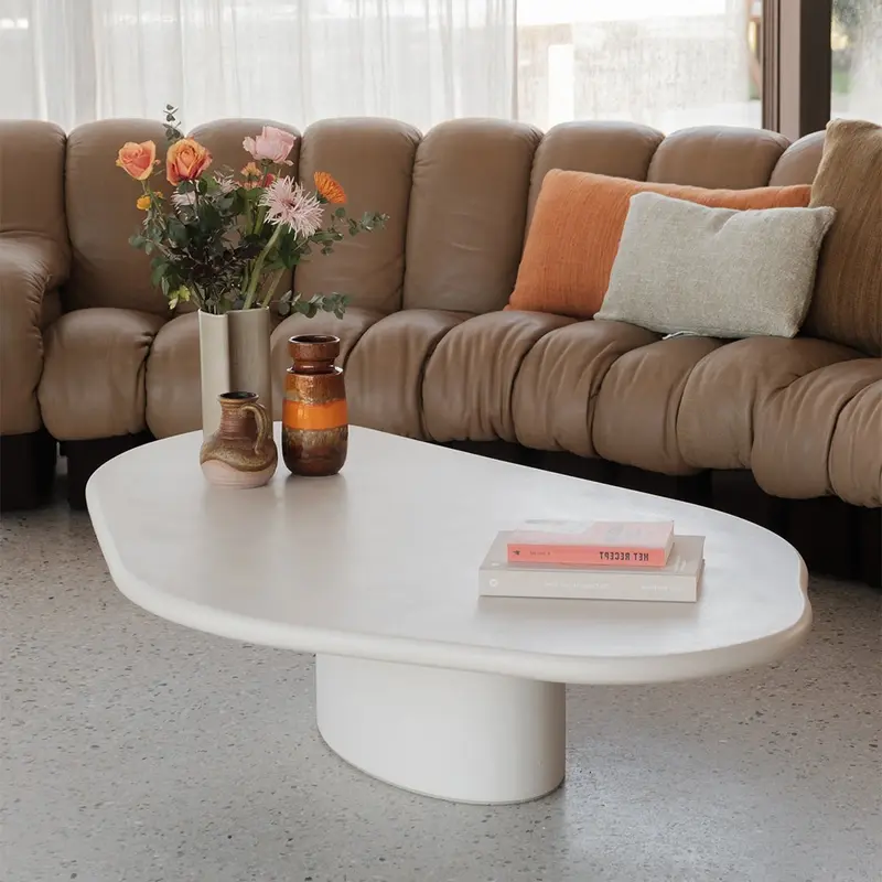 Mesa de centro Microskin forma orgánica - Estrasburgo - 160 cm