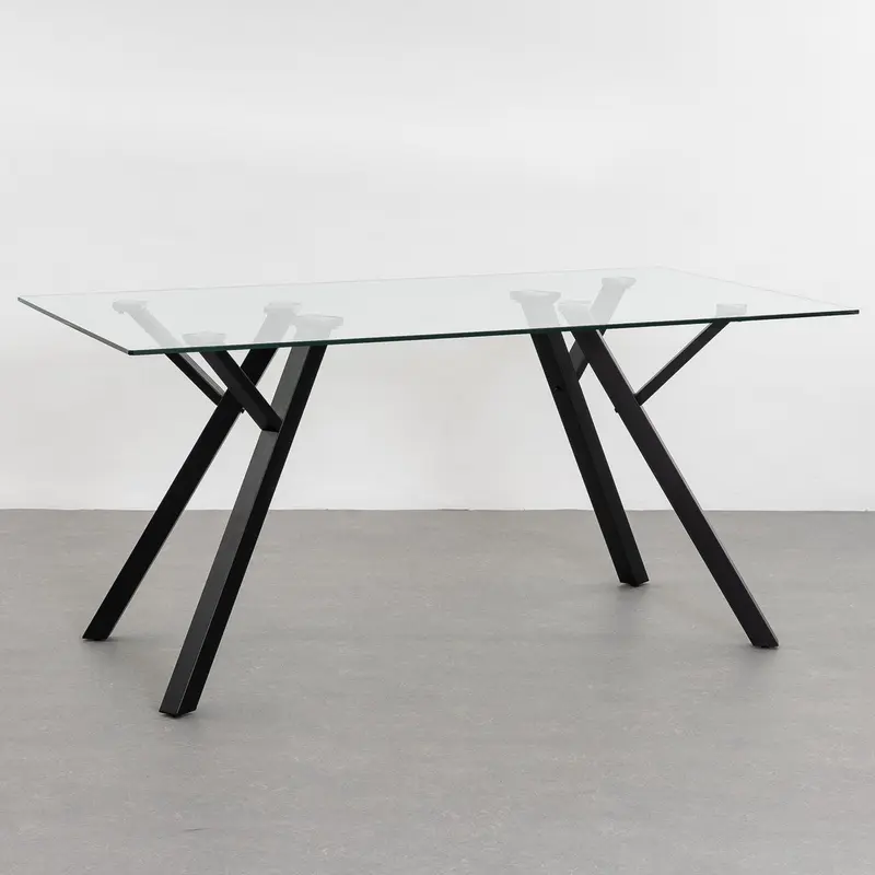 Mesa de comedor Elsa negra de 160cm