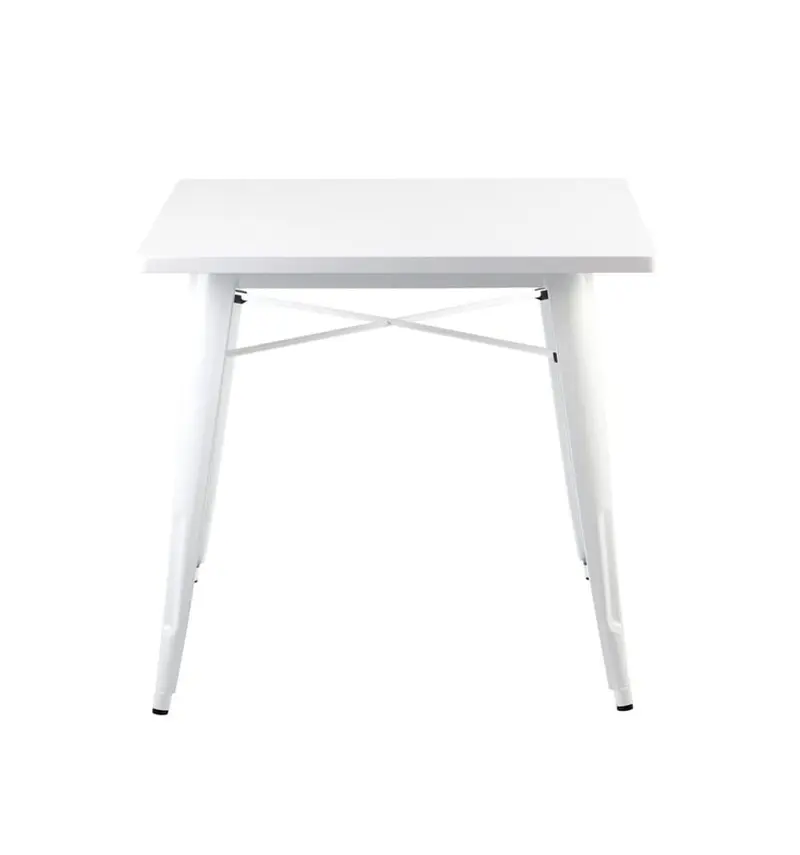 Mesa de comedor industrial cuadrada 85 x 85 cm  Rolix