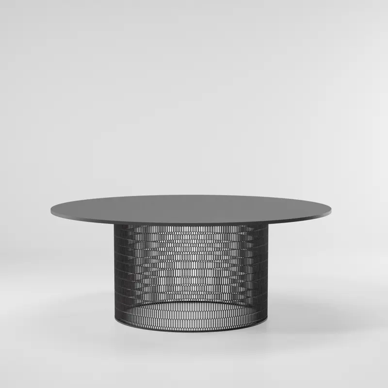 Mesa de comedor Mesh Ø180 | Superficie aluminio