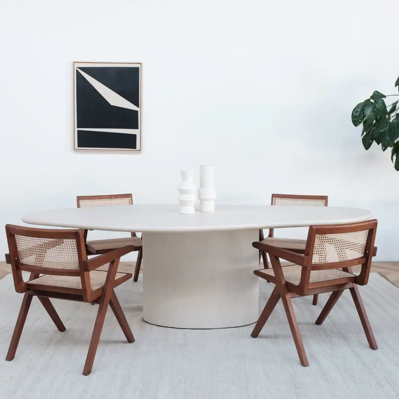Mesa de comedor orgánica - Reims - StoneSkin - 250 cm