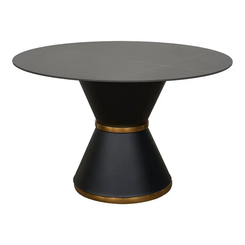 Mesa de comedor piedra sinterizada redonda 130cm Alia