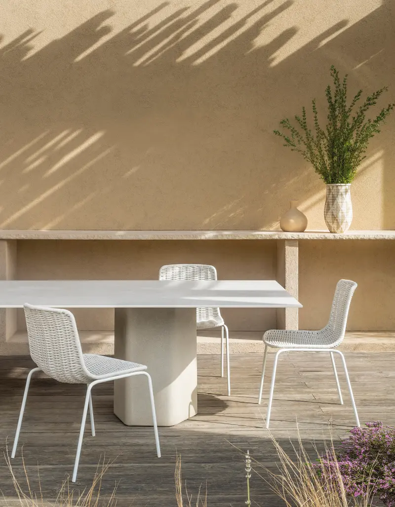 Mesa de comedor rectangular de exterior Talo