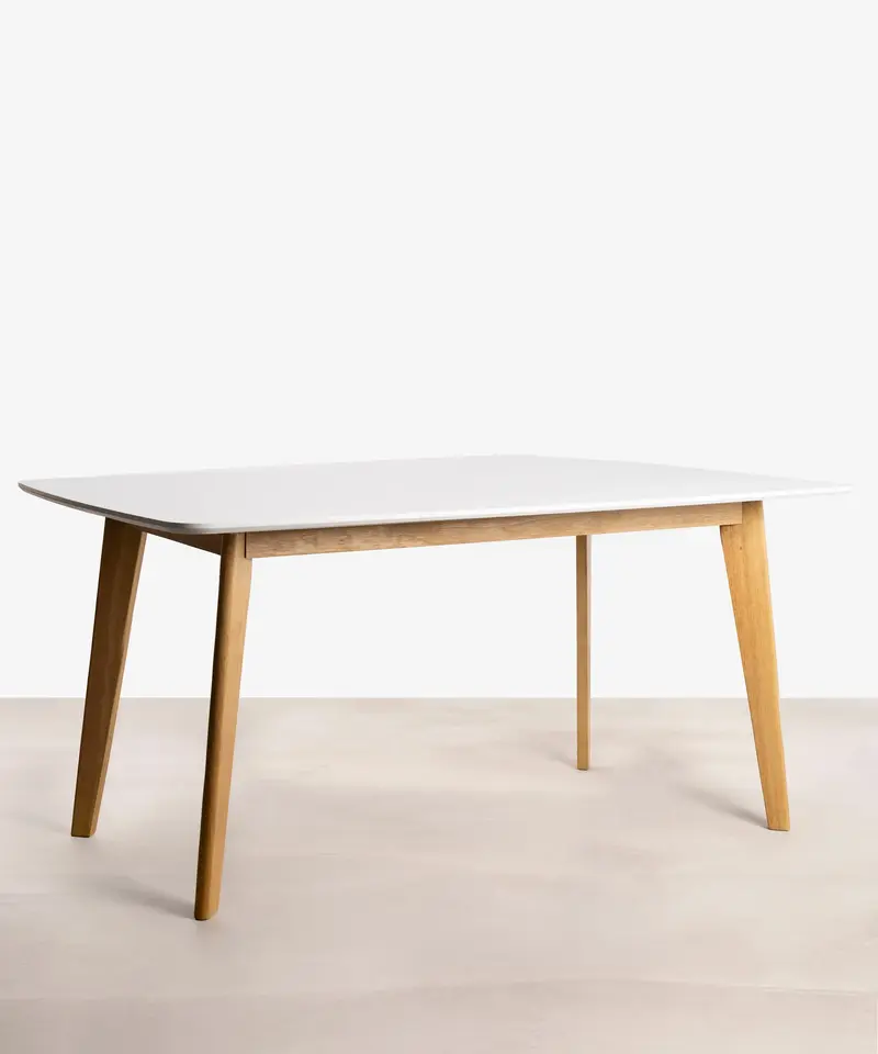 Mesa de Comedor Rectangular en Madera Lena (150 x 90 cm)