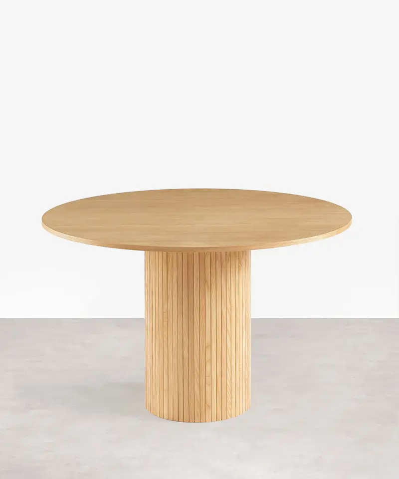 Mesa de Comedor Redonda en Madera Eunice