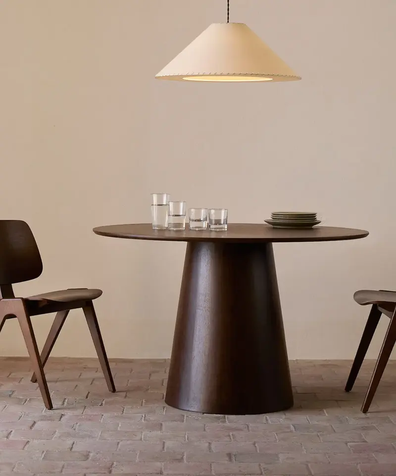 Mesa de Comedor Redonda en Madera Nelly (120 cm)