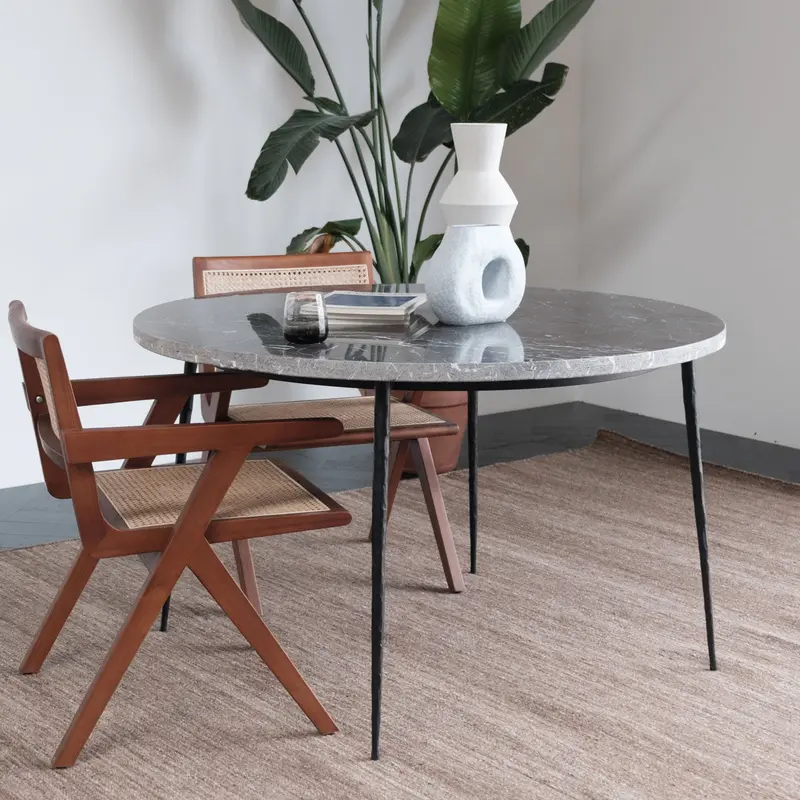 Mesa de Comedor Redonda Negra - Montreal - Ø125