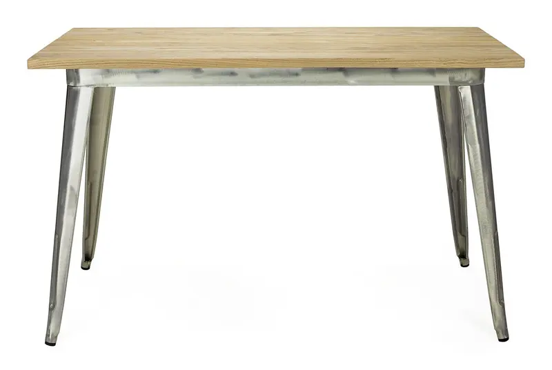 Mesa de comedor Tolux Madera clara 120 Galvanizada