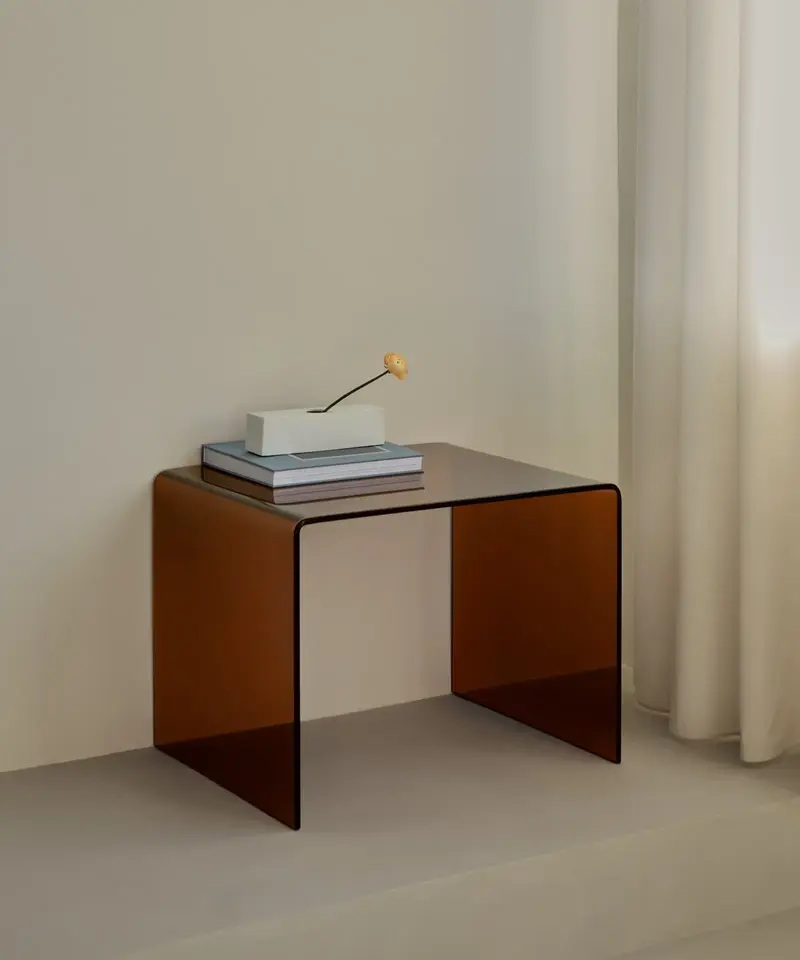 Mesa de Cristal Templado Jolene (63x50 cm)