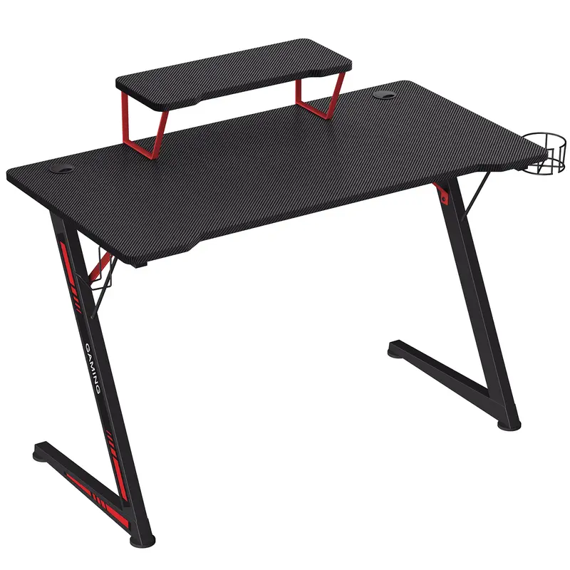 Mesa para Juegos  Negro y Rojo
