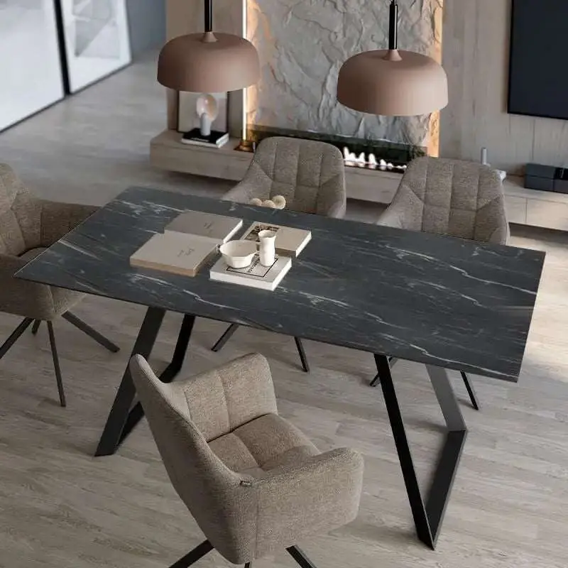 Mesa Salón Extensible ANNABELLA PORCELÁNICO