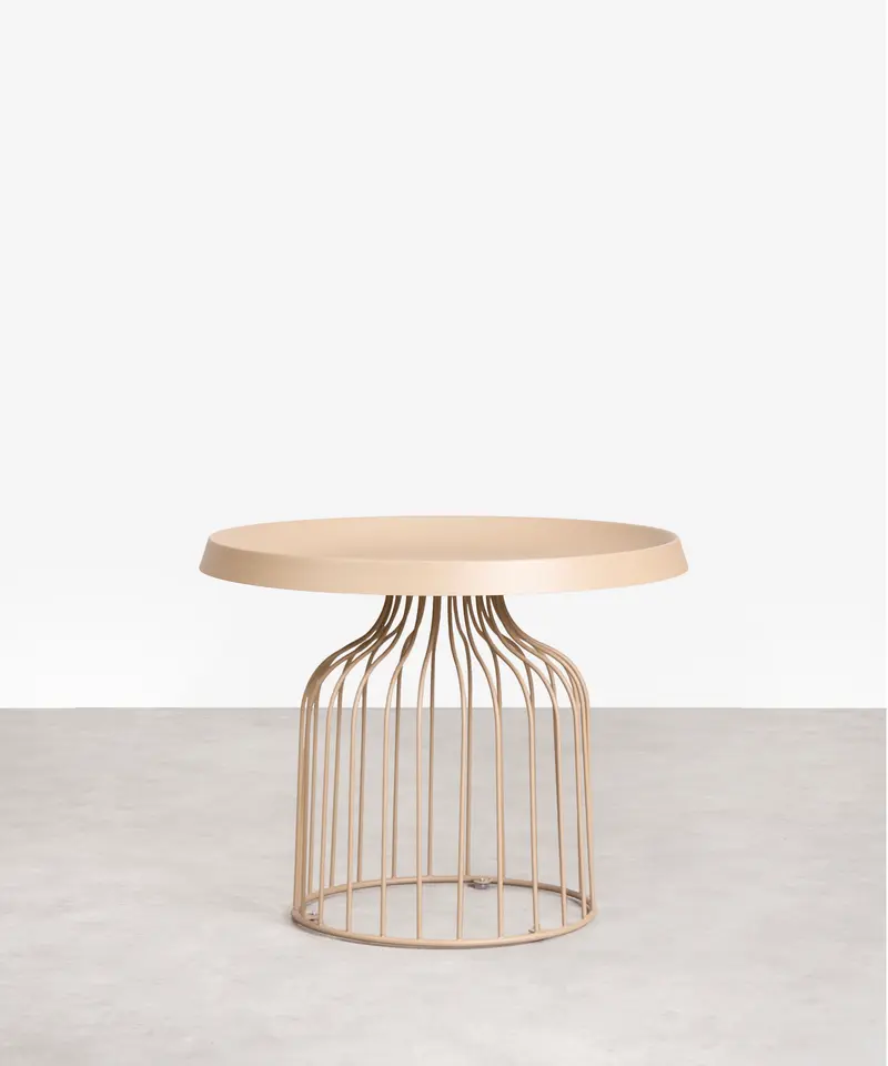 Mesita auxiliar de metal Nido (55x45 cm)
