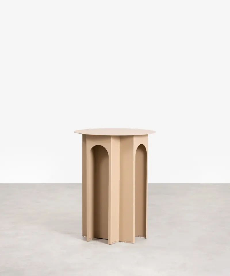 Mesita auxiliar de metal Pisa (38.5x50 cm)