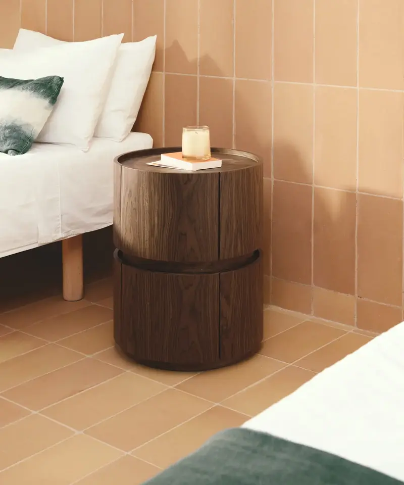 Mesita de Noche de Madera Ross