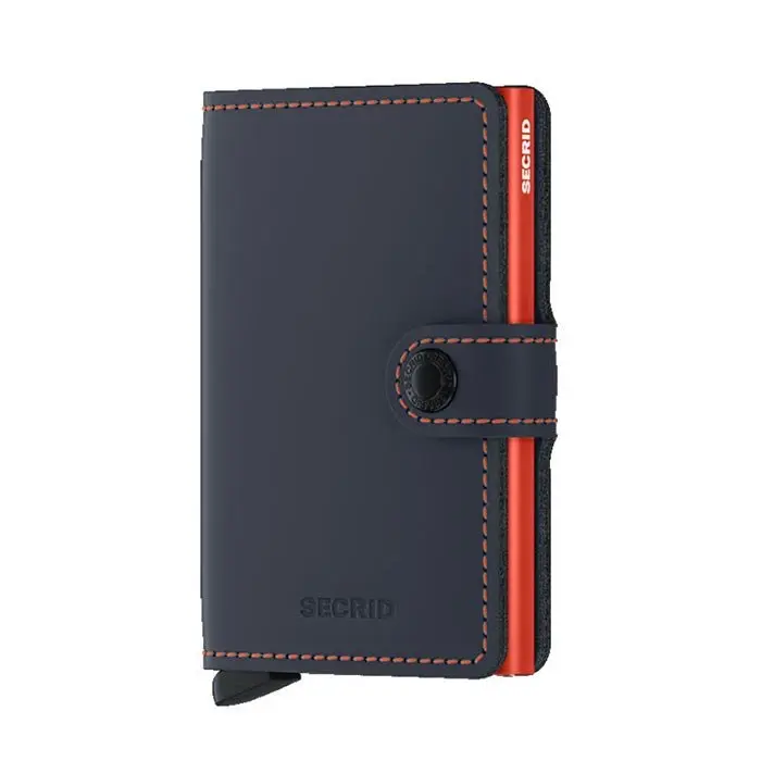 Miniwallet Matte Nightblue - Orange