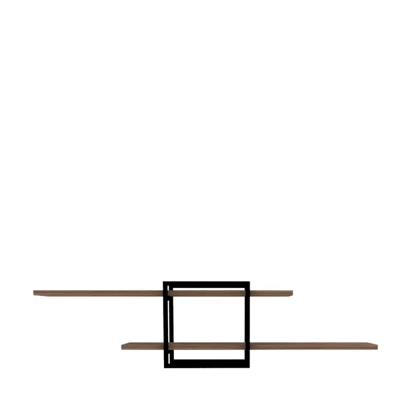 Moa - Estantería de pared de madera y metal L120cm