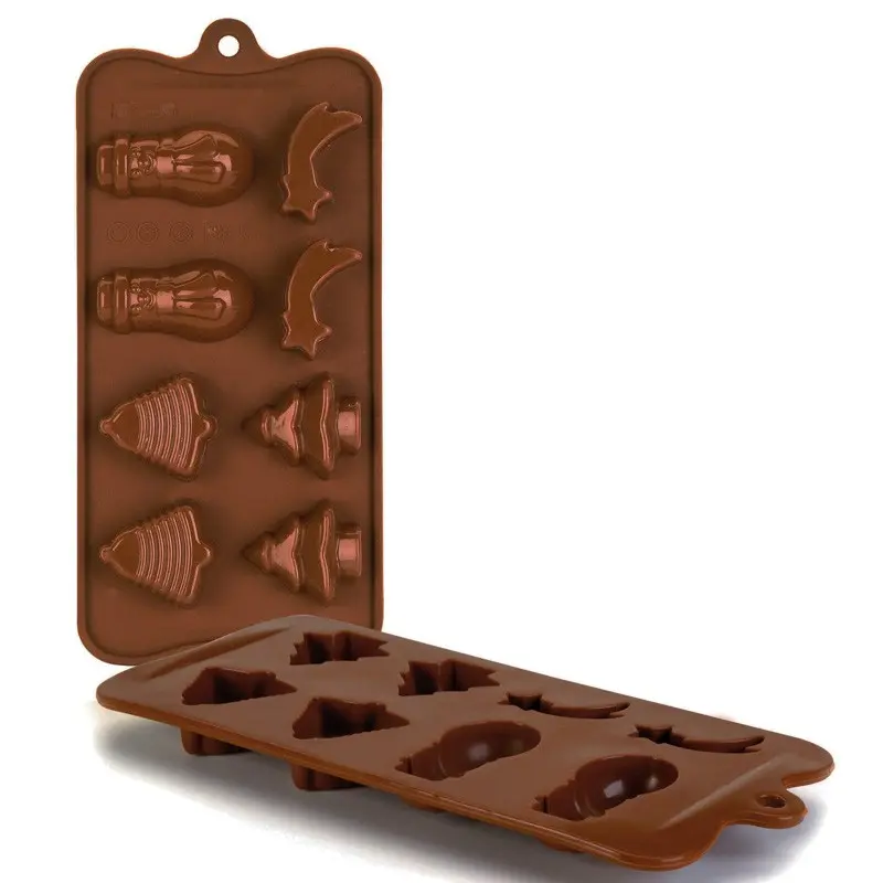 MOLDE DE SILICONA PARA BOMBONES DE NAVIDAD