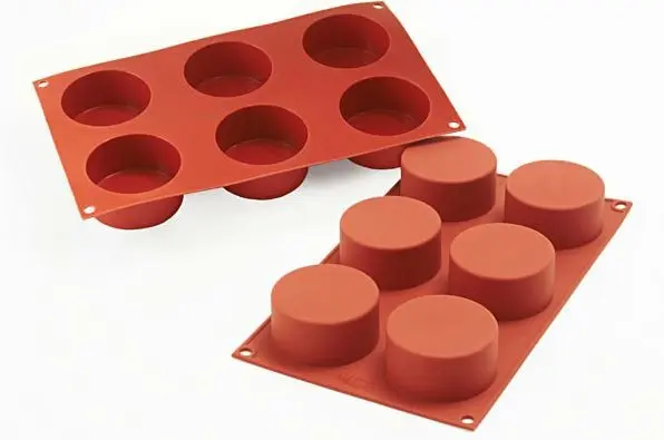 MOLDE SILICONA CLASSIC CILINDRO 6 CAVIDADES SF127