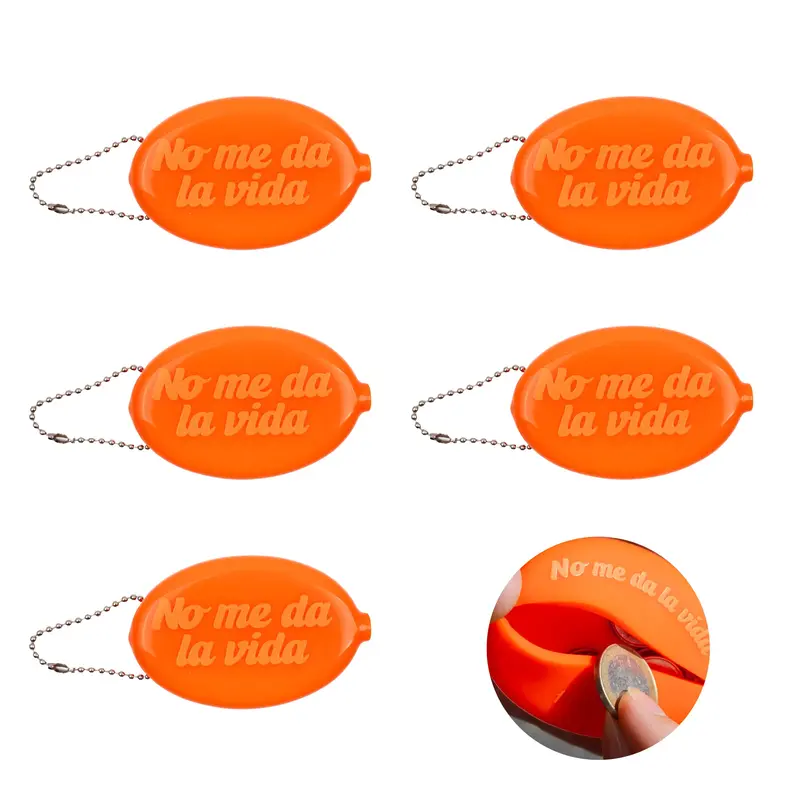 Monedero retro "No me da la vida" set de 5