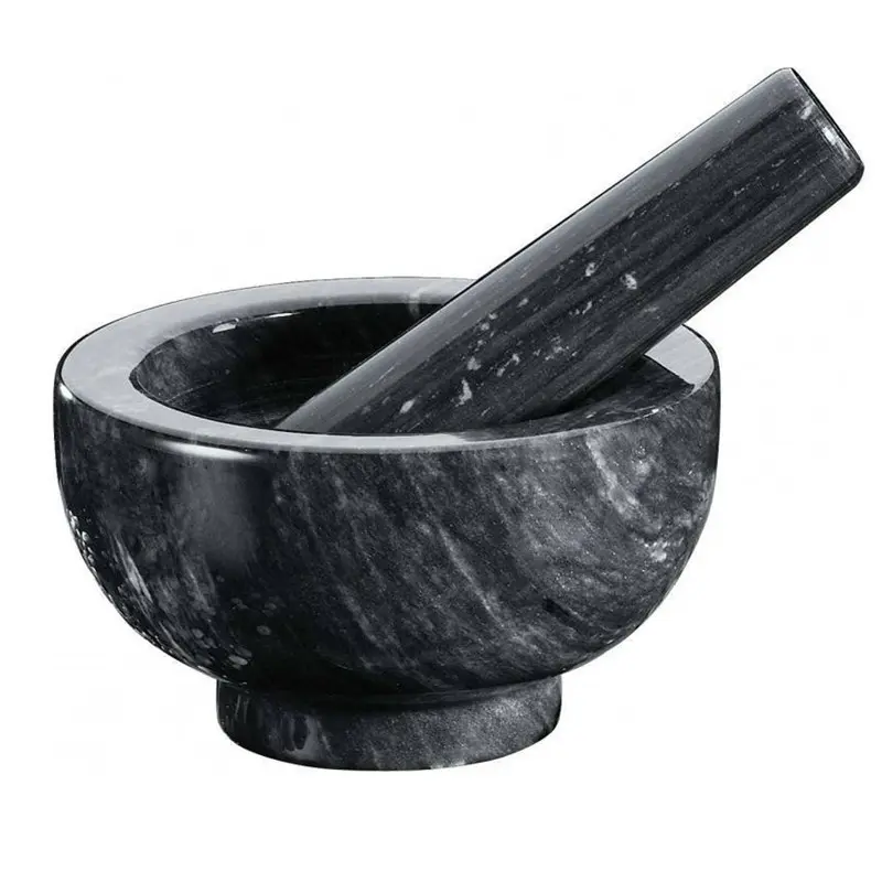 MORTERO MARMOL 11CM NEGRO